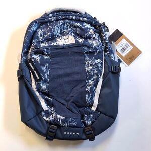 THE NORTH FACE Recon Shady Blue Nature Texture Print Womens Backpack $109